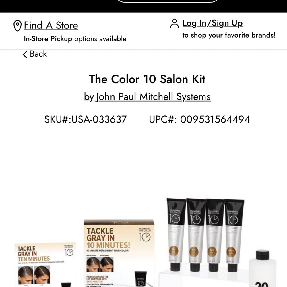 All new John Paul Mitchell Systems The Color 10 Salon Kit